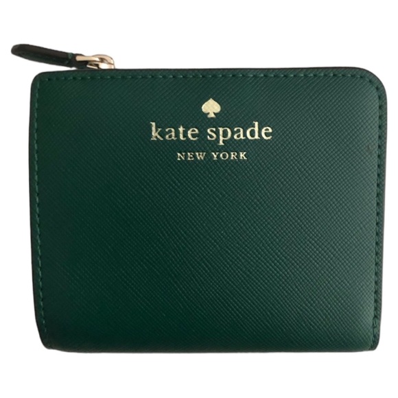 kate spade Handbags - Kate Spade Cameron L-zip Bifold Green Wallet